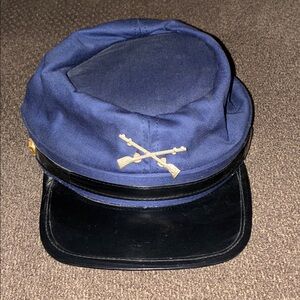 Civil War Union Army Blue Kepi Cap | Infantry Crossed Rifles Insignia | S- 23.2"